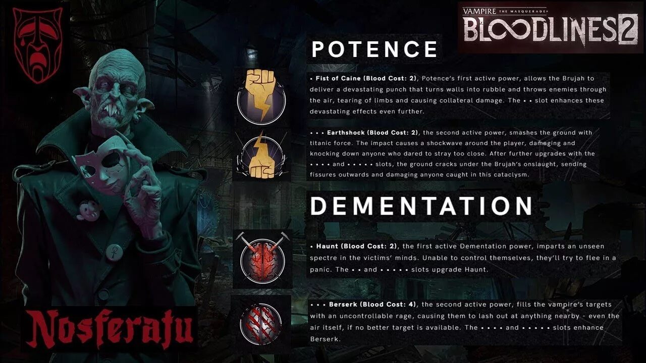 Vampire the bloodlines кланы. Носферату вампир блудлайнс. маскарад блудлайнс 2 носферату. vampire bloodlines 2 clan.