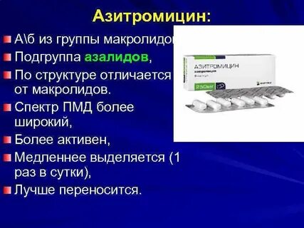 Азитромицин какой антибиотик