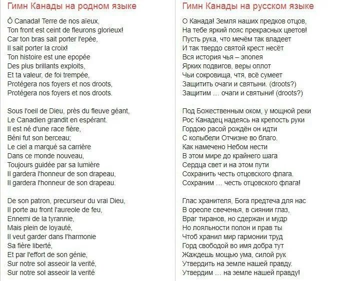 Перевод слова песня на на английском. Гимн Канады текст. Гимн Канады текст на русском. Гимн Польши слова. Слова гимна Канады на русском языке.