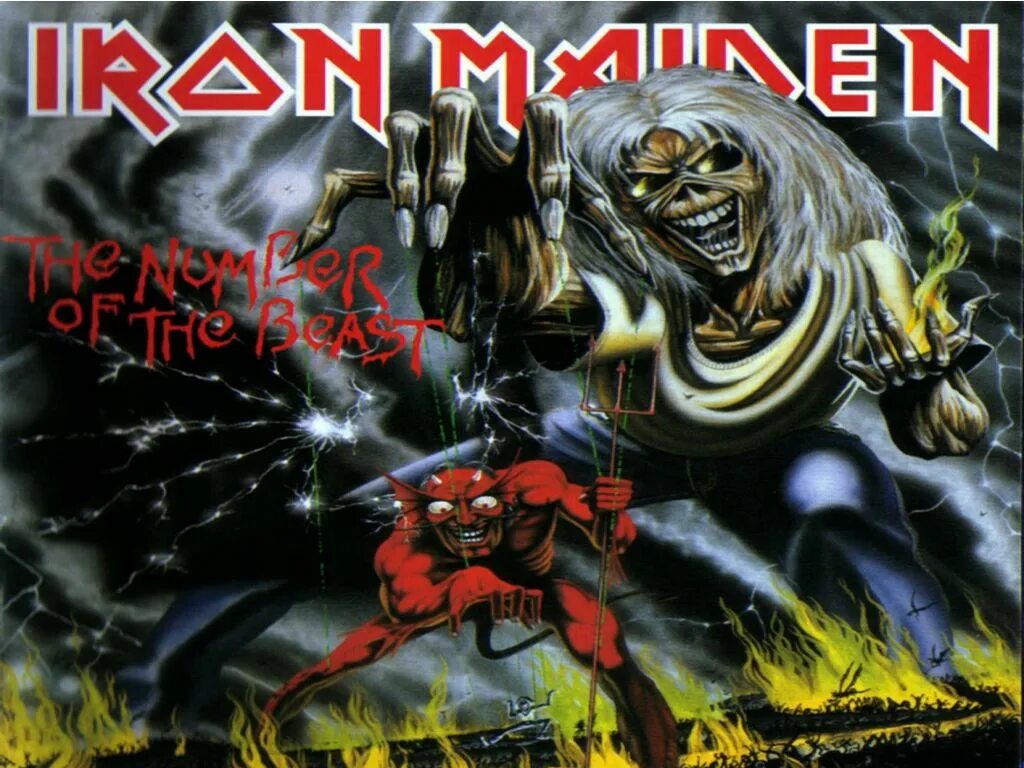 The number of the beast. Iron maiden 666 the number of the beast. beast 666. the sign of the beast. the hour of the beast has struck.