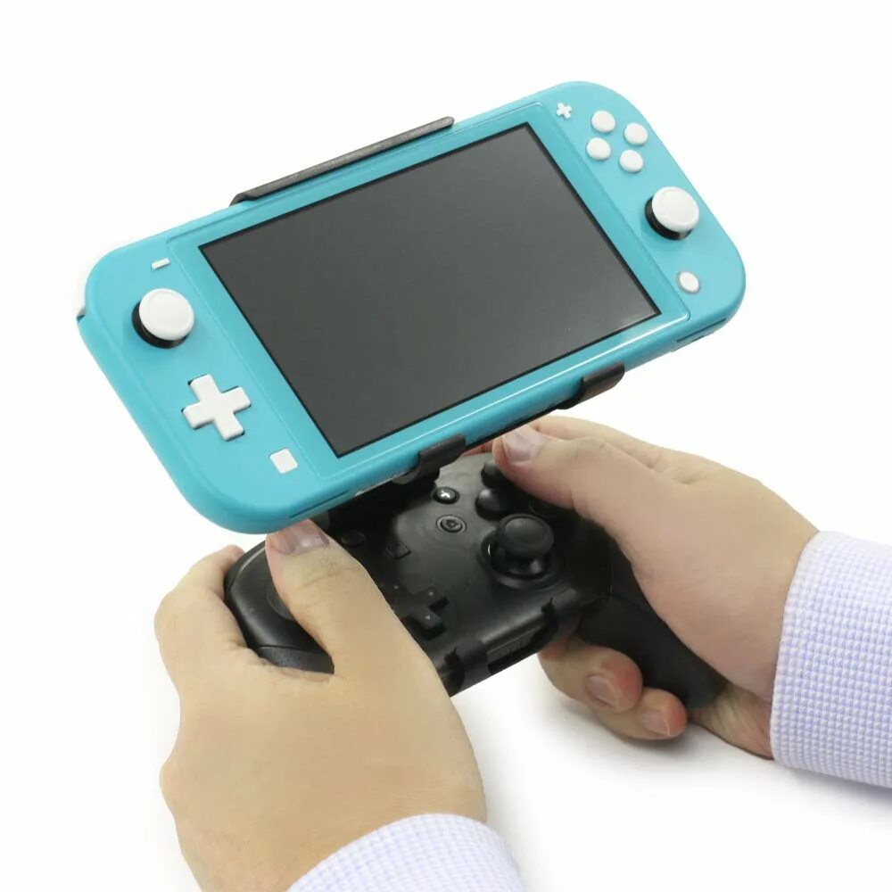 Свитч аксессуары. Nintendo Switch Lite with Holder for Pro Controller. Nintendo Switch аксессуары. Switch Lite Accessories. Свитч Лайт подставка.