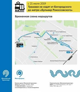 Бульвар рокоссовского трамвай расписание