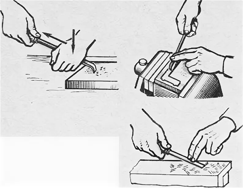 опиливание шабрение