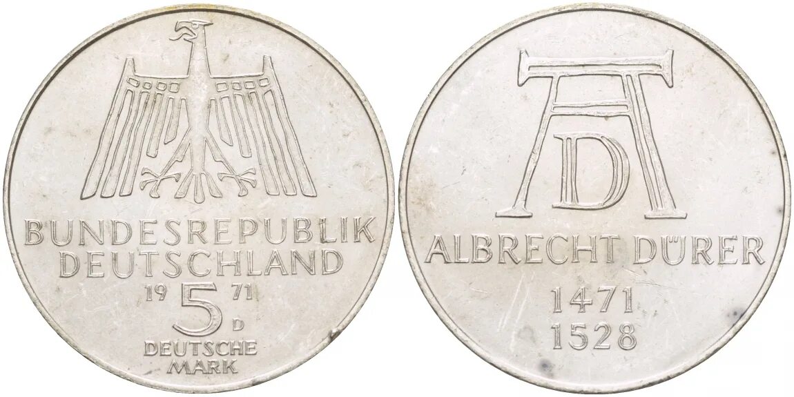 Немецкие 5 в рубли. Bundesrepublik Deutschland монета. 5 Марок 1971 года j — Германия. Германия d 1949. Munich Silver.