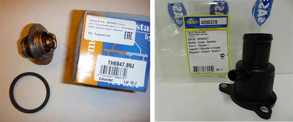 Термостат логан 2 1. 6 8 клапанов артикул. 6 8 клапанов артикул. Термостат renault 8200772985. 4.