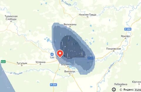 Карта осадок тюмень
