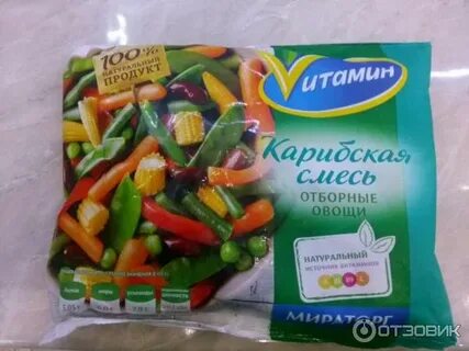 Овощная смесь составляет из горошка