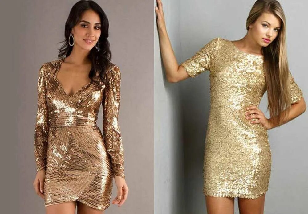 Платье на новый год. Золотистое платье. Платье с блестками. Золотистое платье на новый год.