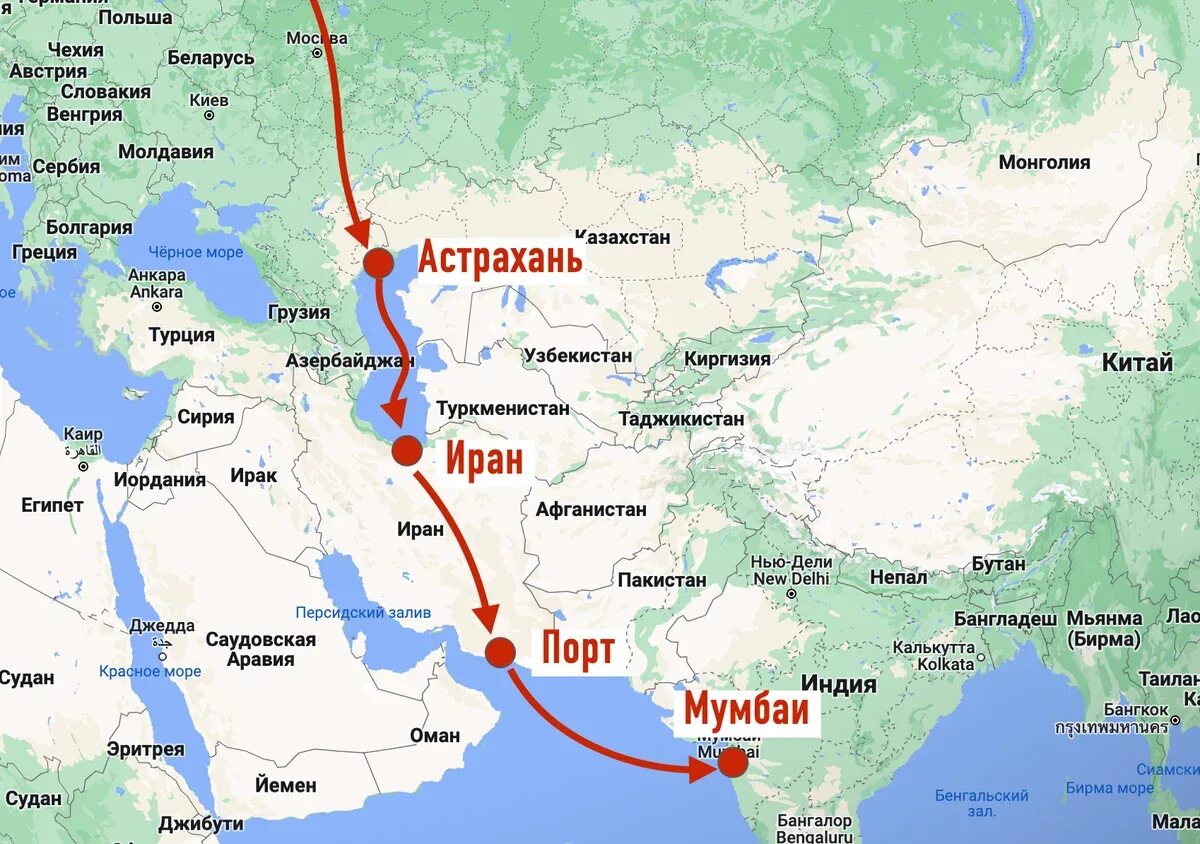 Дорога на юг карта. Транспортный коридор через Иран в Индию. Путь из Ирана в Россию.