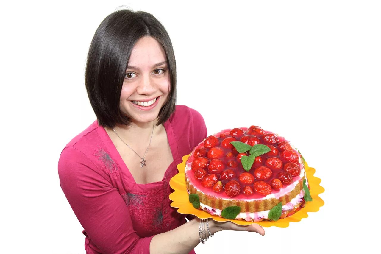 На днюхе девушку ткнули лицом в торт