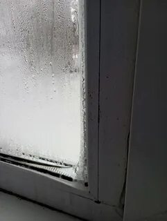 Лед на стеклопакете