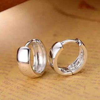 Серьги широкие кольца