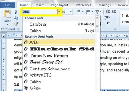 Стиль название в word