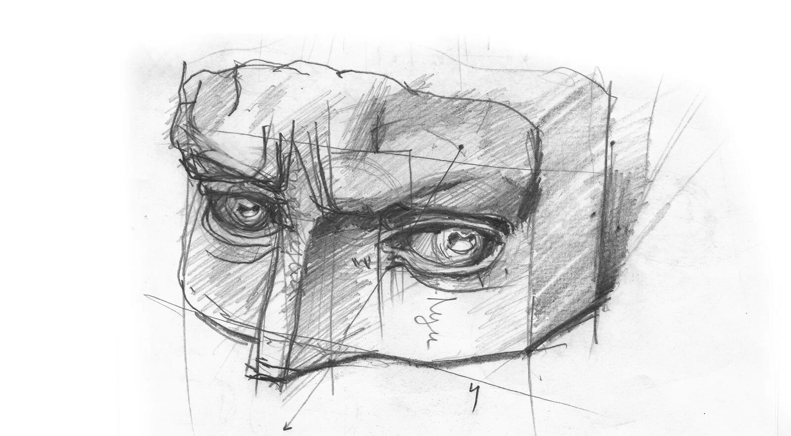 глаз давида академический рисунок. рыжкин обрубовка головы. конструктивный взгляд. строение глаз могилевцев. александр рыжкин.