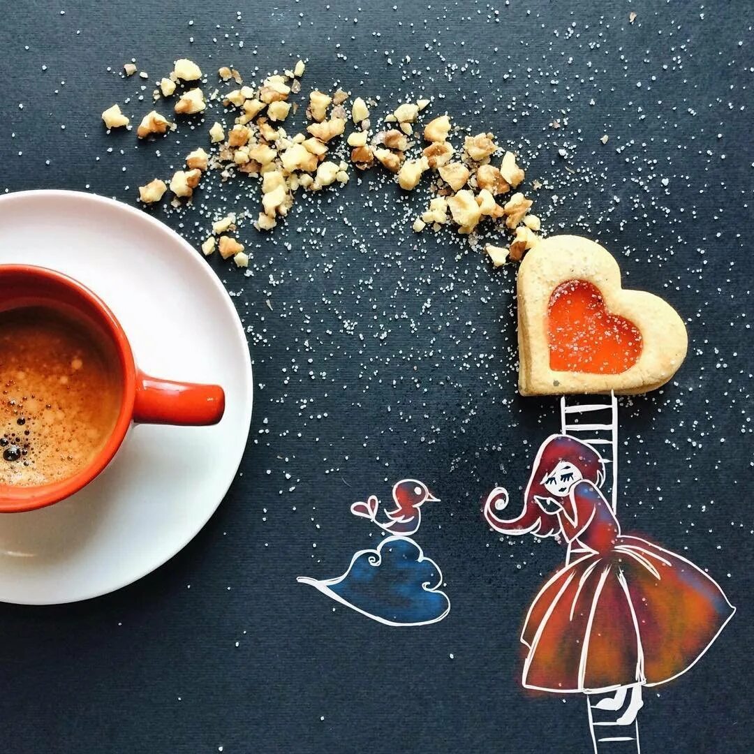Доброе утро необычные новые картинки прикольные смешные. Художница-иллюстратор из Италии Синция Болонези (Cinzia Bolognesi). Необычные картинки с добрым утром. Доброе утро креативные. Стильные картинки с добрым утром.