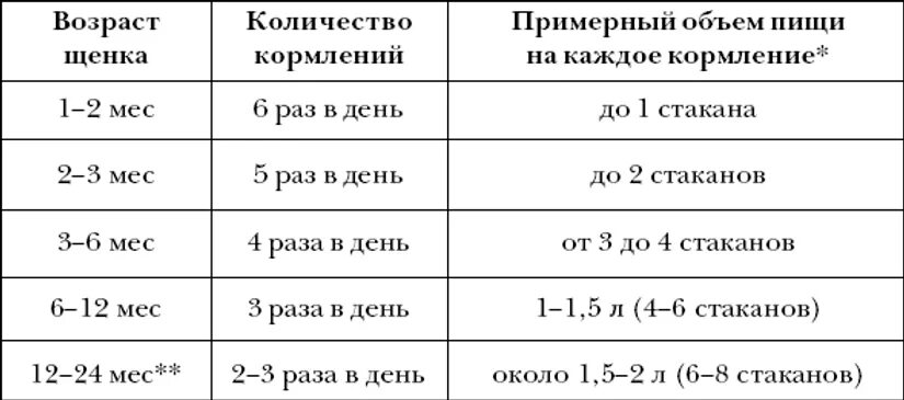 Сколько раз в день кормить собаку взрослую