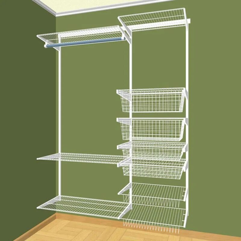 Гардеробная система larvij леруа мерлен. Система сетчатых полок. Гардеробная система elfa. Полки в гардероб. Гардеробные системы леруа мерлен.