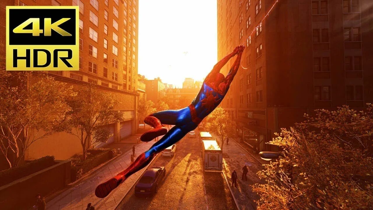 Playable spiderman can do web swinging. Spider man ps4 hdr. spider-man ps4 web swinging. spider man swinging ps4. spider man web swing.