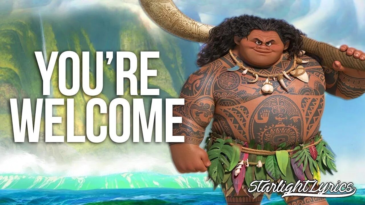 Моана песня мауи. Моана Мауи велком. Дуэйн Джонсон Мауи. Моана you're Welcome. You are Welcome Моана.