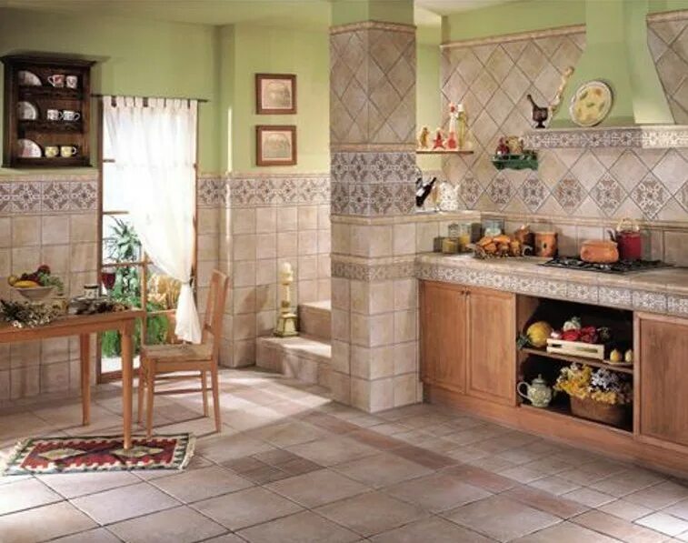 Отделка кухни плиткой. Керамическая плитка для кухни. Кухня отделанная плиткой. Отделка стен на кухне плиткой.
