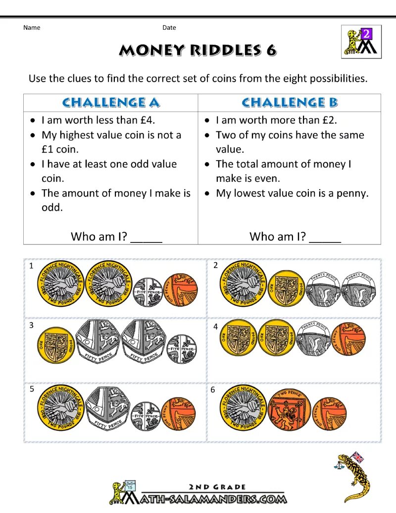 Riddles for 2 Grade. Odd and even Coins Worksheets. Math Riddles for Grade 2. Money Riddles for Grade 2.