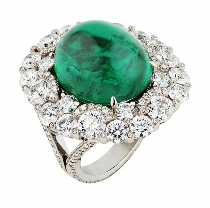 Изумруд Chopard. Кольцо Фаберже с изумрудом. Faberge Solyanka Emerald Ring. Хризопраз и фианиты. Ювелирные изделия с изумрудом