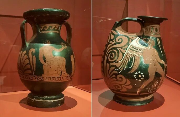 античный сосуд 6. кратер керамика греческая. амфориск древней греции.