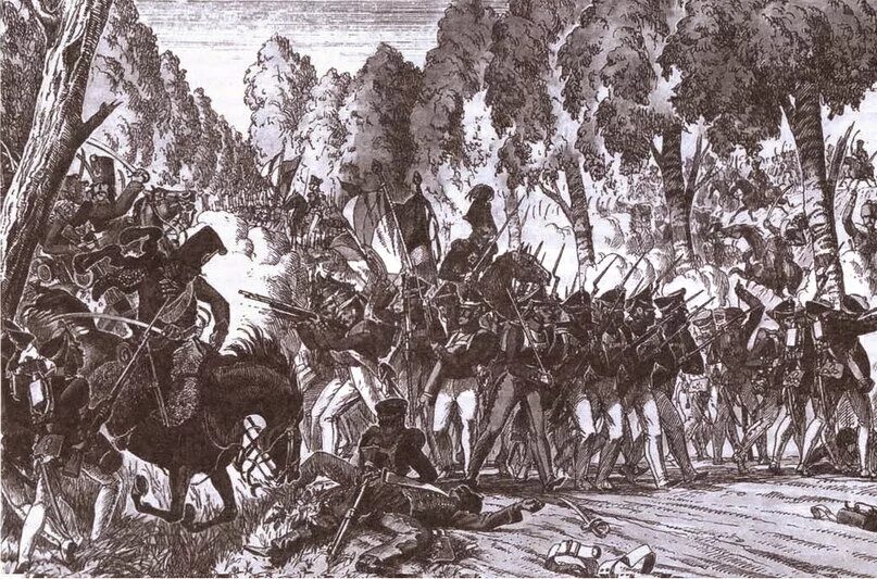 Сражение под красным. Бой под красным 1812. бой под красным 1812 неверовский. бой у села красное 1812. бой под ляховом 1812.