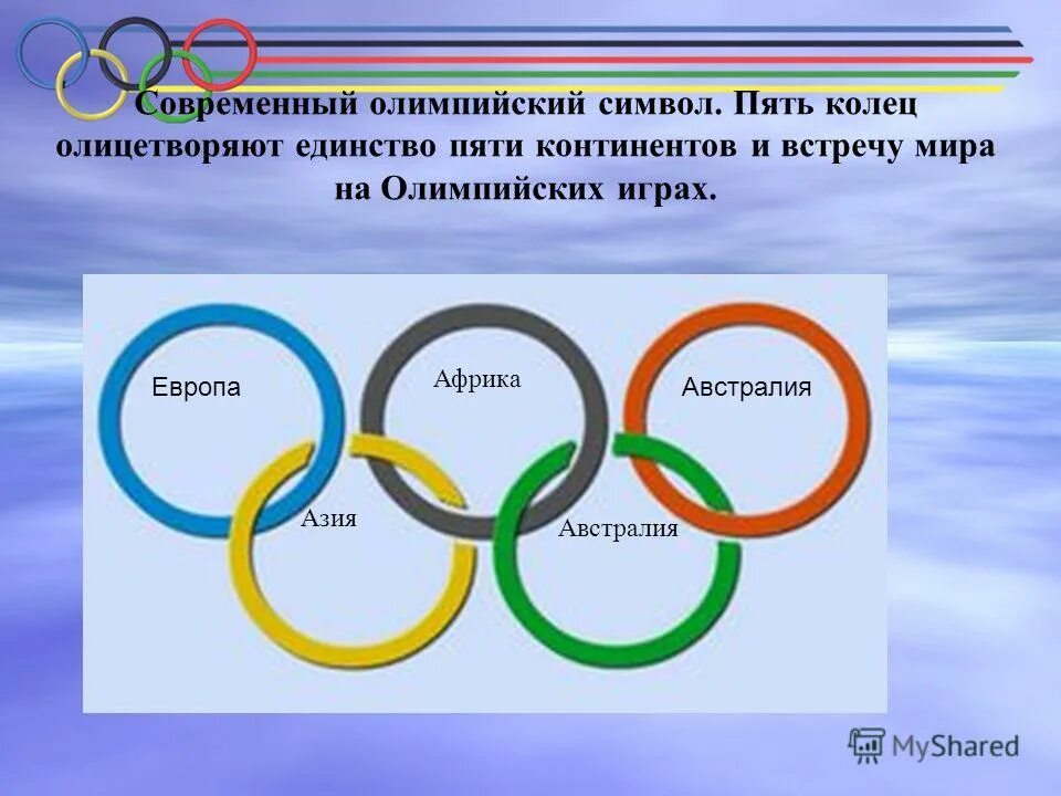 Пять колец олимпиады пять континентов. Символ Олимпийских игр пять колец. Современный Олимпийский символ. Символ современных Олимпийских игр.