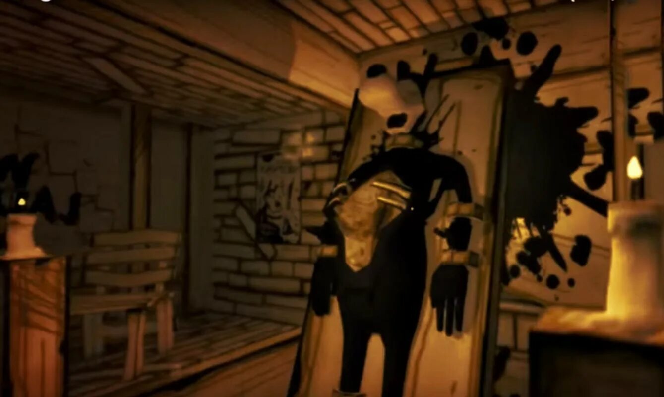 Игры бенди 2024. БЕНДИ из игры Bendy and the Ink Machine. БЕНДИ Скриншоты. БЕНДИ 1 часть. Первая версия БЕНДИ.