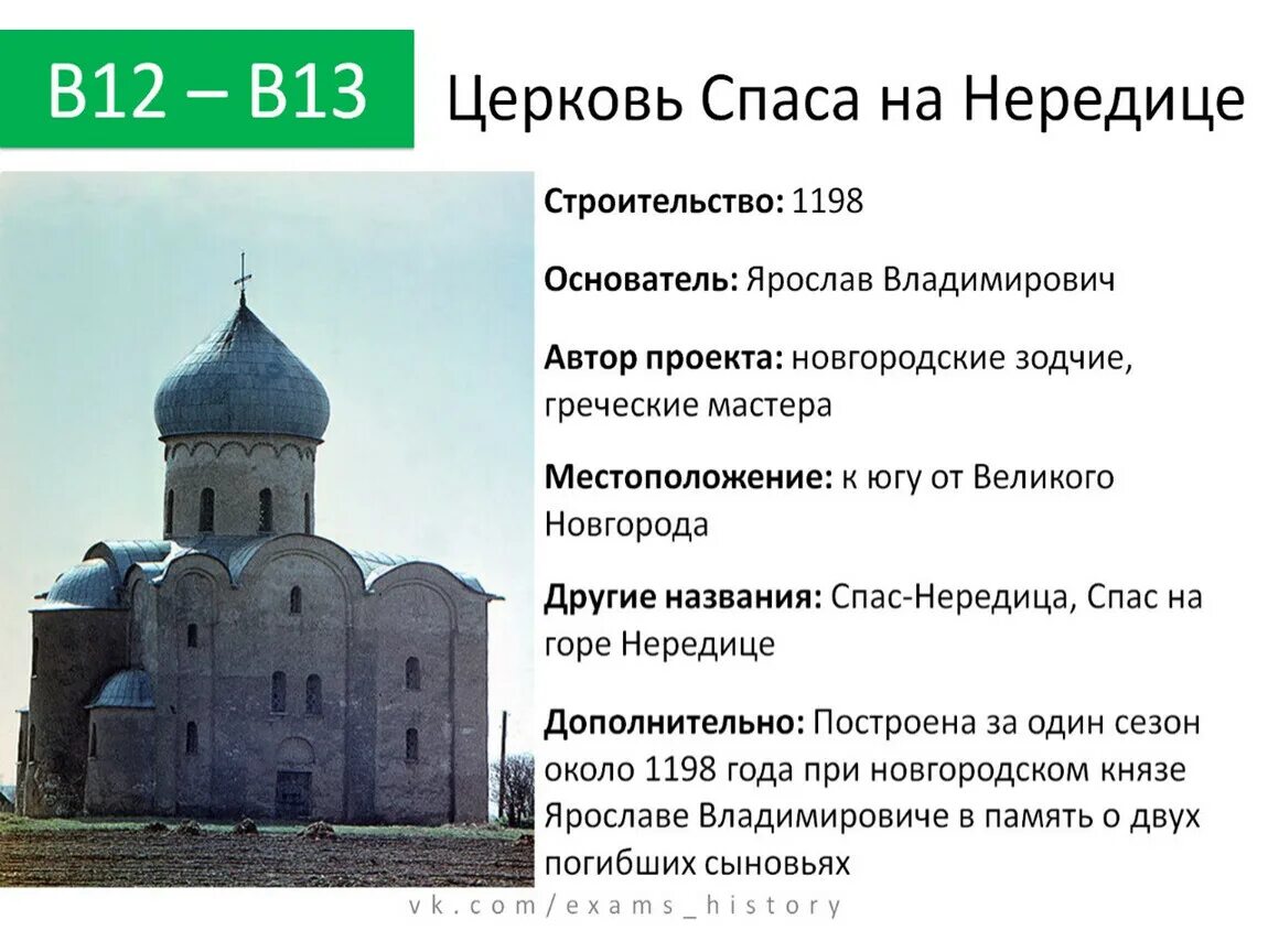 Уникальные памятники культуры россии 3 класс. Церковь Спаса-Нередицы под Новгородом ЕГЭ. Церковь Спаса на Нередице в Новгороде 1198. Церковь Спаса на Нередице в Новгороде ЕГЭ. Новгородская Церковь Спаса Нередицы кратко-.