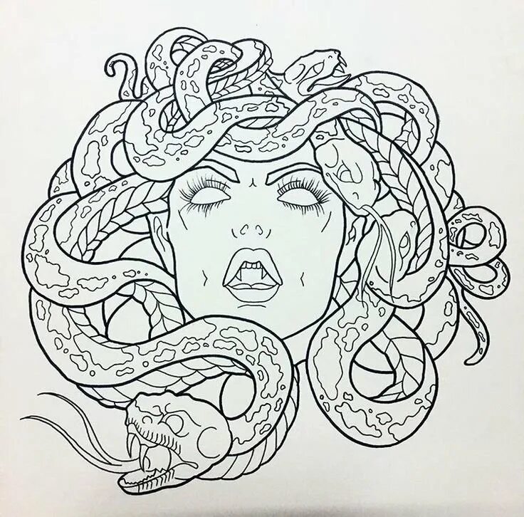 Эскиз змеи девушка. Медуза горгона эскиз. медуза горгона раскраска. sketchbook медуза горгона. медуза горгона тату эскиз.