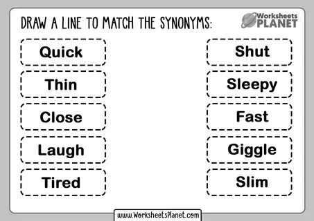 Match the synonyms