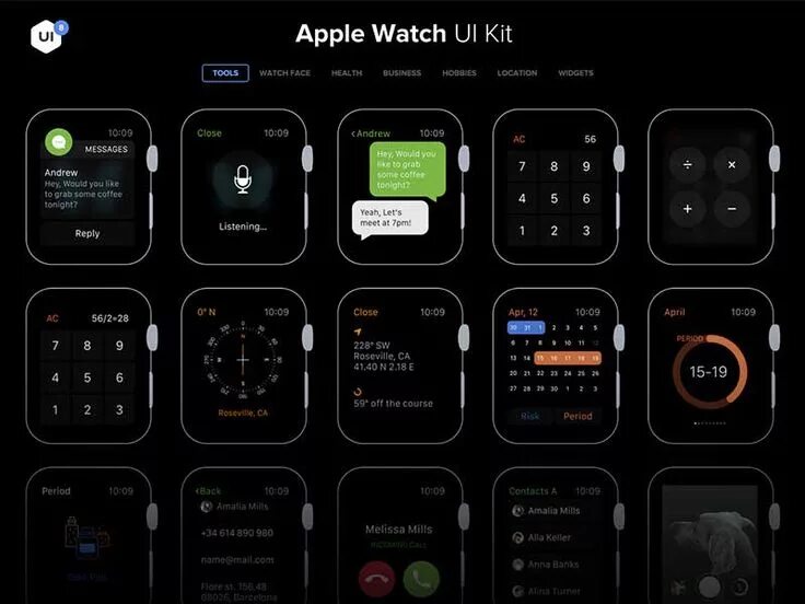 Вотч в каком приложении. Интерфейс эпл вотч 8. интерфейс эпл вотч 7. apple watch ui. apple ui kit.