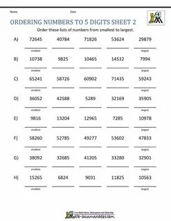 Numbers 4 grade