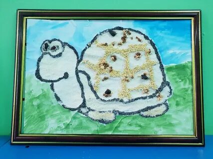 Аппликация манкой