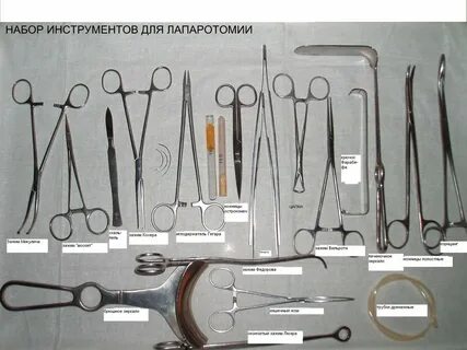Инструменты для операции на органах брюшной полости