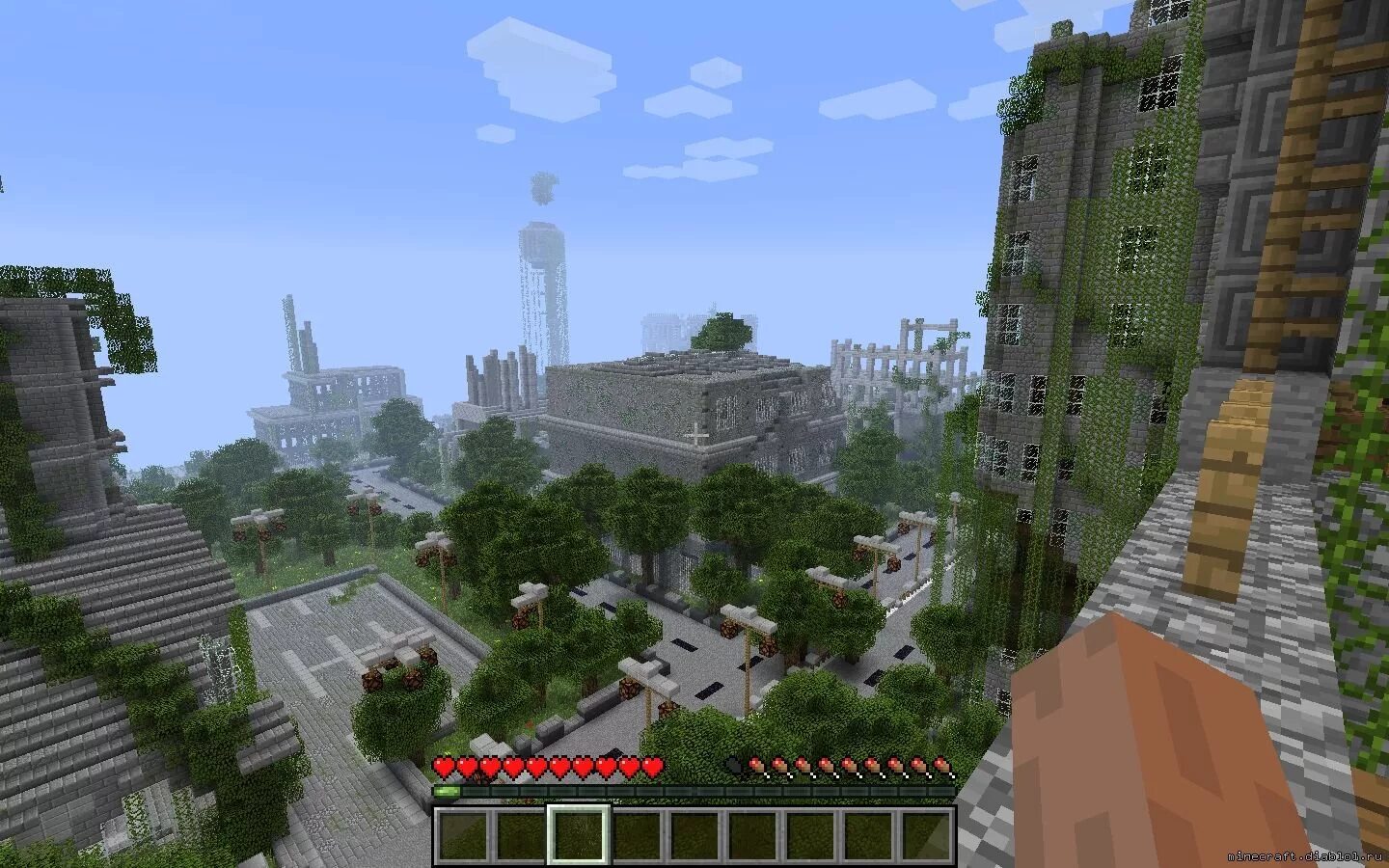 Карта разрушенного города для майнкрафт. Minecraft разрушенный город. Разрушенный город в МАЙНКРАФТЕ. Разрушения город в МАЙНКРАФТЕ.