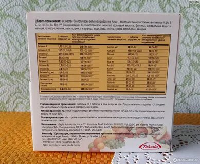 Витрум витамины состав