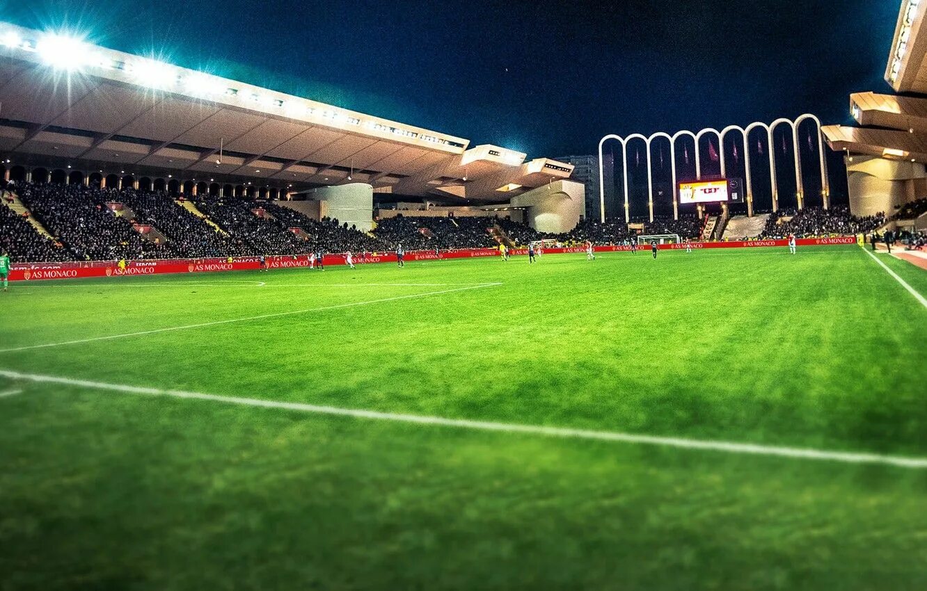 Выход на стадион. Стадион ФК Монако. Стадион Луи 2 Монако перед матчем. Арена ФК Монако. Футбольное поле Монако.