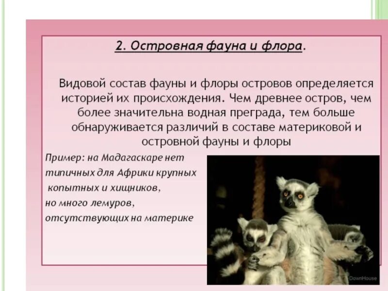 Определите представителей флоры и фауны не характерных. Видовой состав флоры и фауны.
