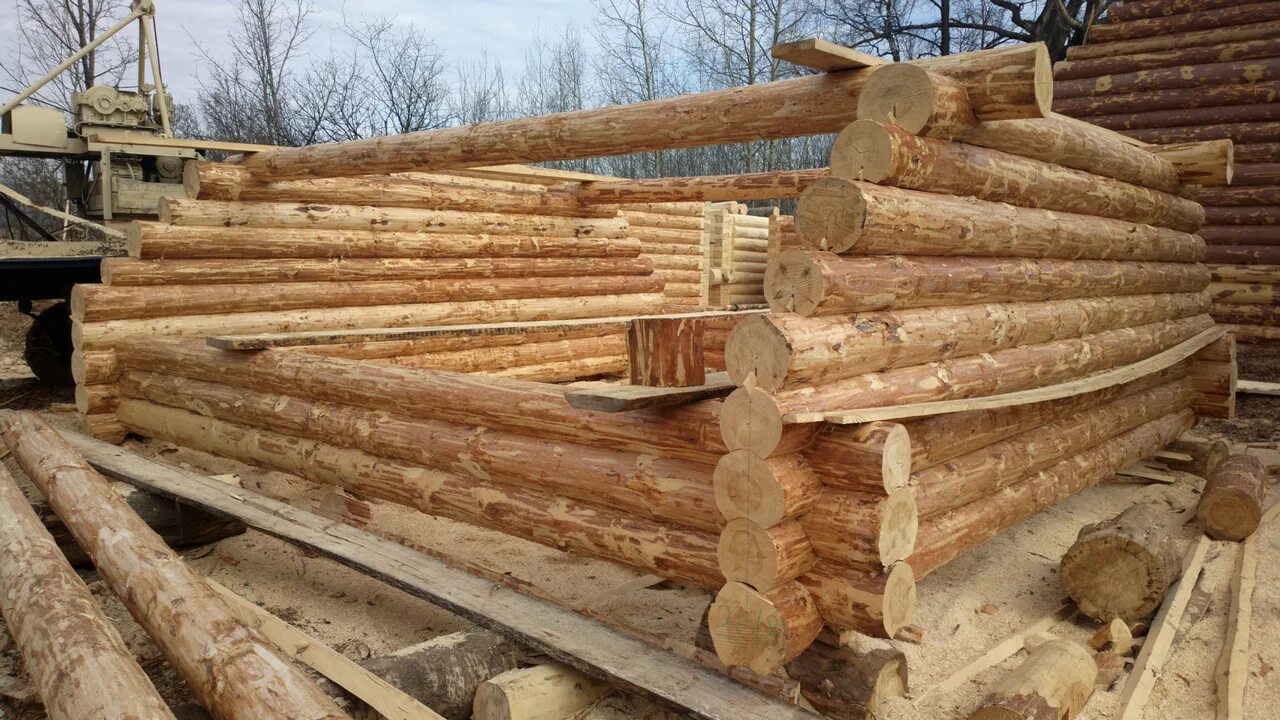 Курганские срубы