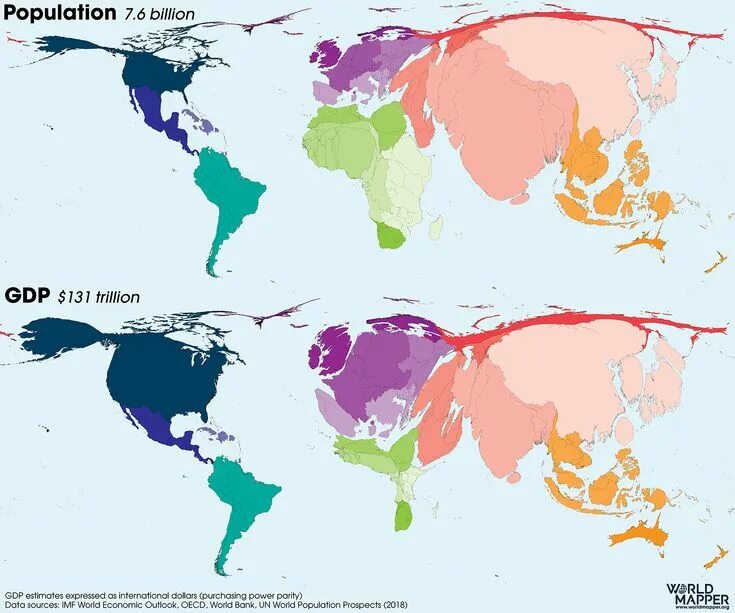 The population of the world is. Population in the world. инфограммы анаморфозы. карта анаморфоза.