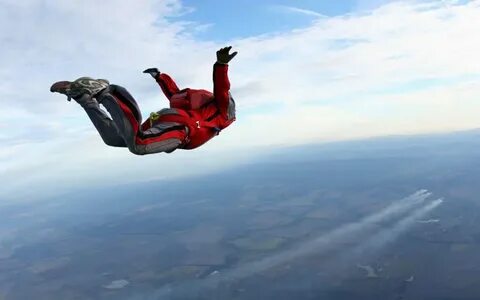 He s crazy skydiving