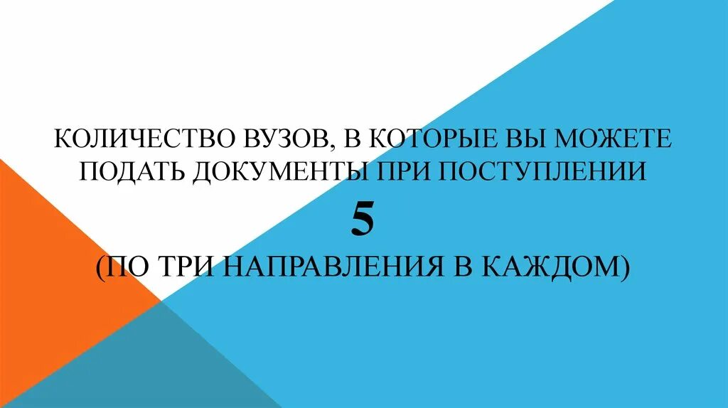 Госы в университете сколько. Количество вузов. во сколько вузов можно подать документы.