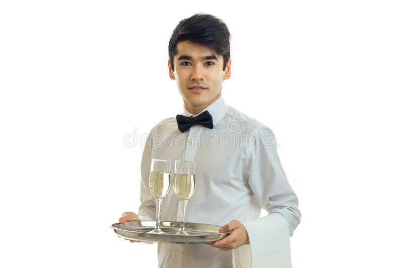Воды и хлеба дай официант. Официант на белом фоне. Официант с вином на подносе. Официант с бокалами. Официант подносит вино красиво.
