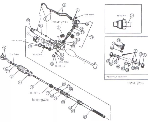 Ремонт hover. Рулевая колонка Hover h2. Рейка рулевая Ховер н2 чертежи. Ремкомплект рулевая рейка great Wall Hover h5. Рулевой механизм Ховер н5 дизель.