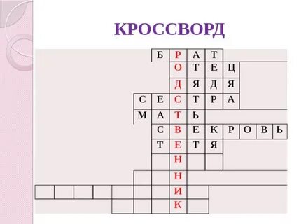 Кроссворд б