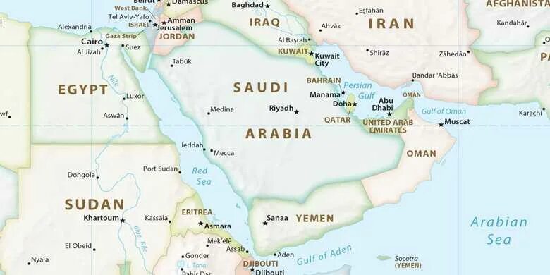 Где мекка на карте. Аравийский полуостров Саудовская Аравия. Аравийский полуостров и Саудовская Аравия на карте.