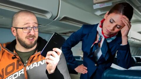 В самолете телефон выключают